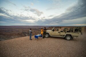 Canyon Lodge picnic at a canyon viewpoint in southern Namibia