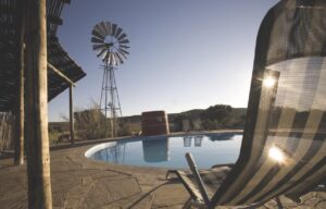 Canyon Roadhouse swimming pool and windmill