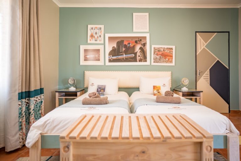 Twin room at Canyon Roadhouse near Fish River Canyon