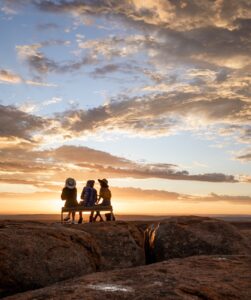 Sunset drinks during a Canyon Village activity