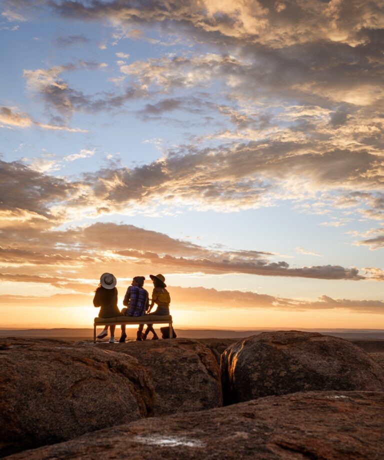 Sunset drinks during a Canyon Village activity