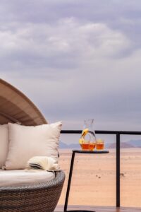 Outdoor daybed on the Desert Whisper terrace