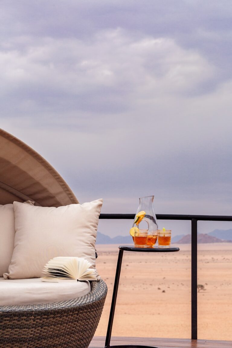 Outdoor daybed on the Desert Whisper terrace