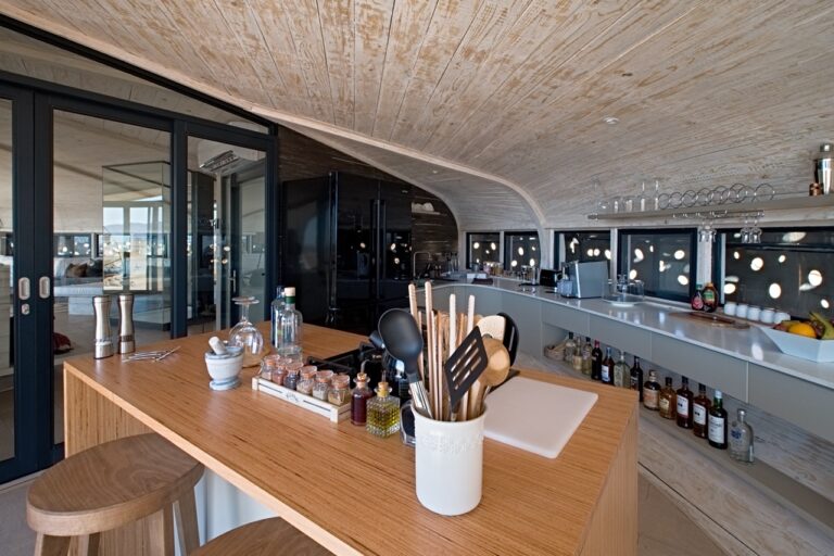 Fully equipped kitchen and private bar at Desert Whisper