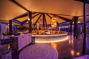 Buffet station in the Etosha King Nehale restaurant