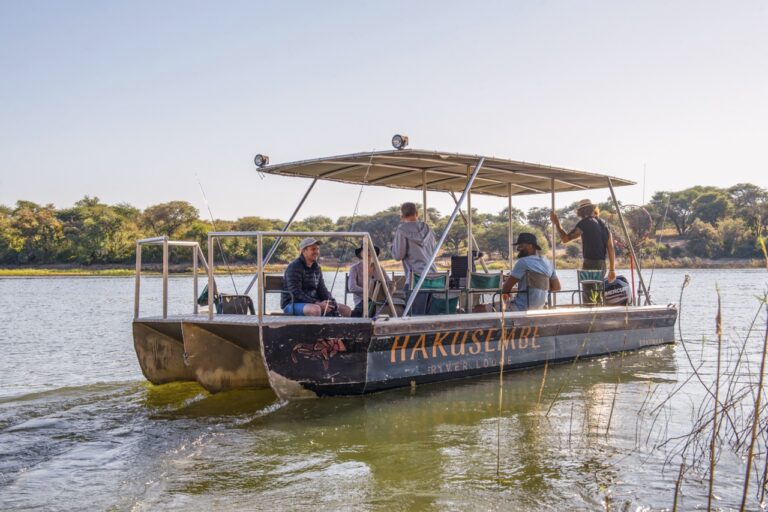 Guided boat cruise from Hakusembe River Lodge