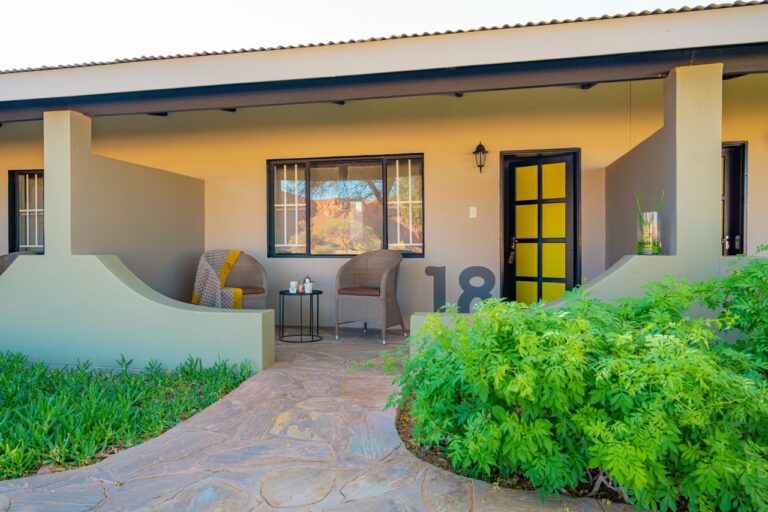 Private room veranda at Namib Desert Lodge