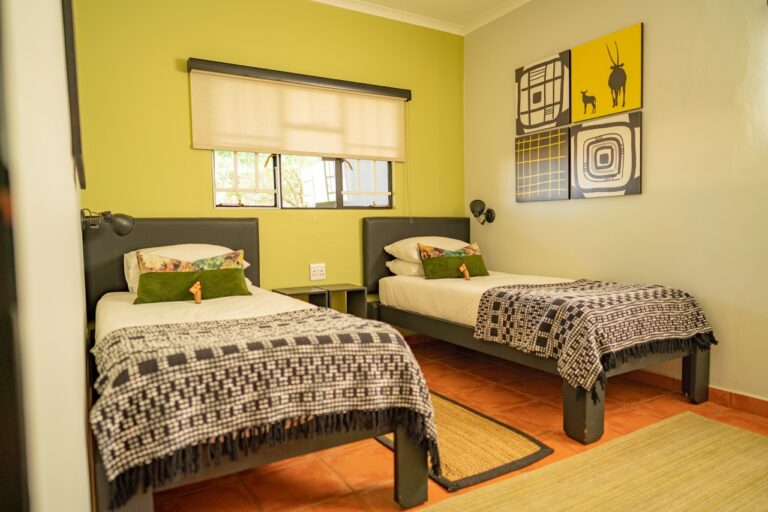 Twin room at Namib Desert Lodge near Sossusvlei