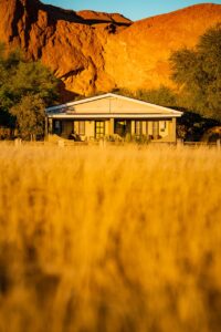 Guest bungalow at Namib Desert Lodge near Sossusvlei