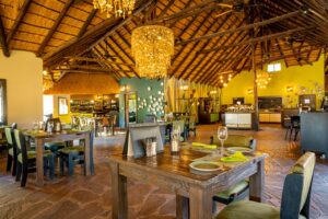 Open restaurant interior at Namib Desert Lodge