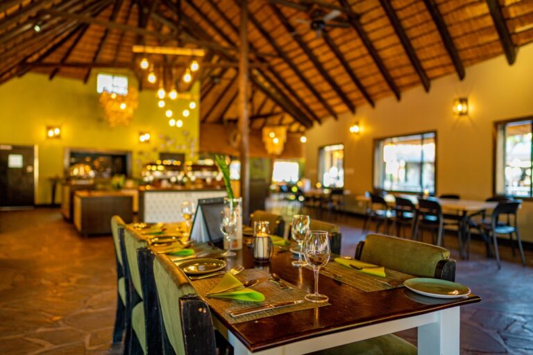Spacious dining room in Namib Desert Lodge