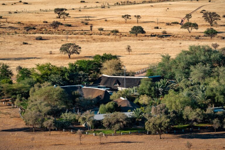Aerial view of Namib Desert Lodge accommodation