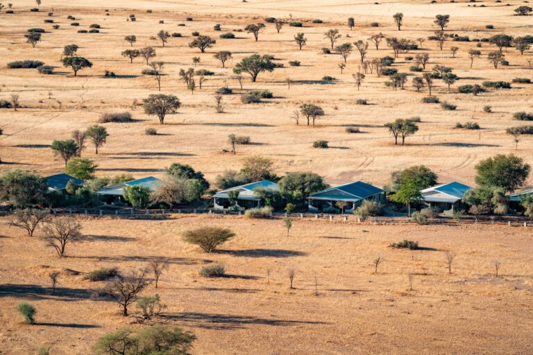 Namib Desert Lodge and surrounding desert plains