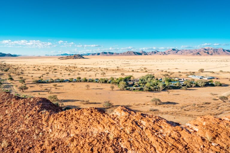 Wide desert panorama from Namib Desert Lodge