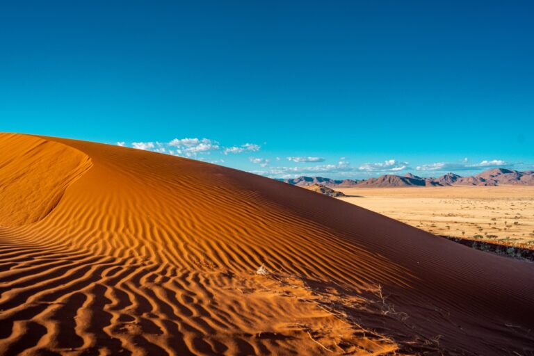 Rippling dune sand near Namib Desert Lodge
