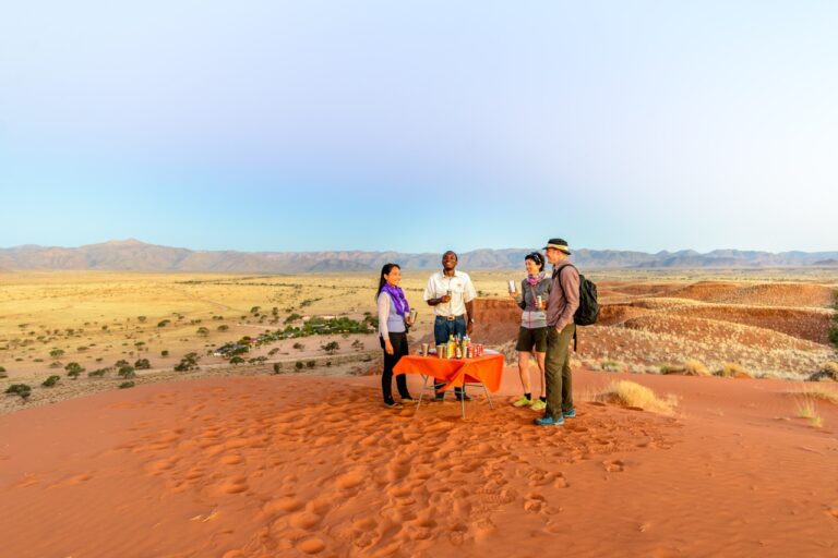 Guests on a dune activity from Namib Desert Lodge