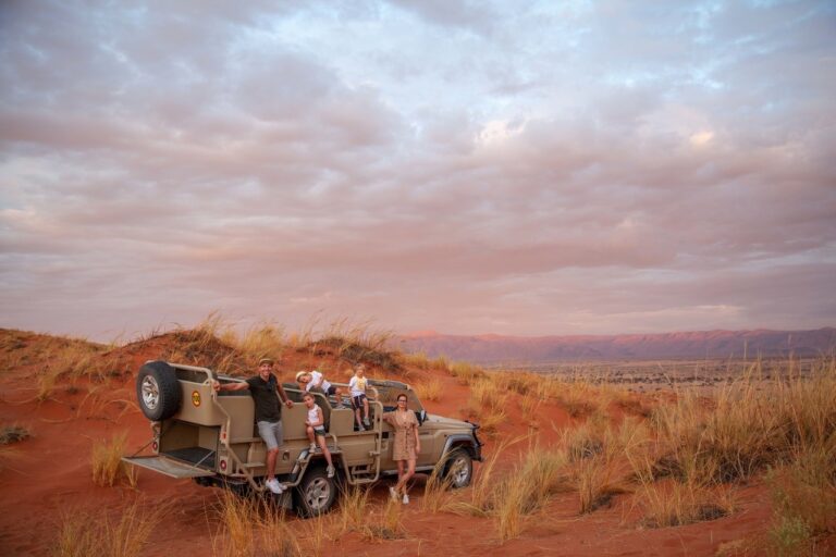 Refreshment stop on a Namib Desert Lodge nature drive