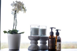 Bathroom amenities at Namushasha River Villa