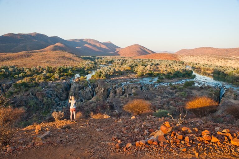 Panoramic Kunene landscape near Omarunga Epupa-Falls Camp
