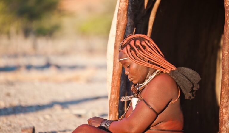 Himba woman photographed during an Omarunga Epupa-Falls Camp cultural visit