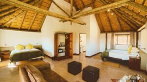 Spacious guest room at Palmwag Lodge in Damaraland