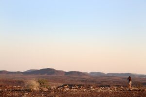 Wide Damaraland landscape near Palmwag Lodge accommodation