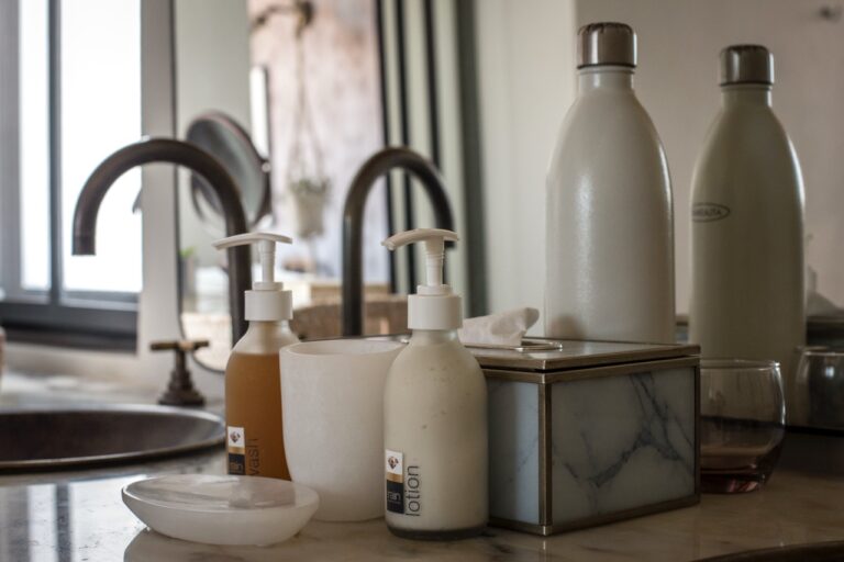 Bathroom amenities in The Desert Grace accommodation