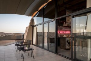 Private bungalow veranda at The Desert Grace