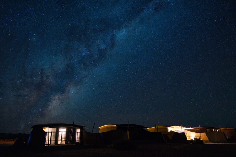 The Desert Grace beneath a clear Namib night sky
