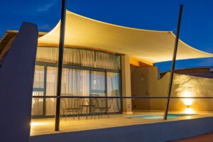 Private bungalow exterior at The Desert Grace
