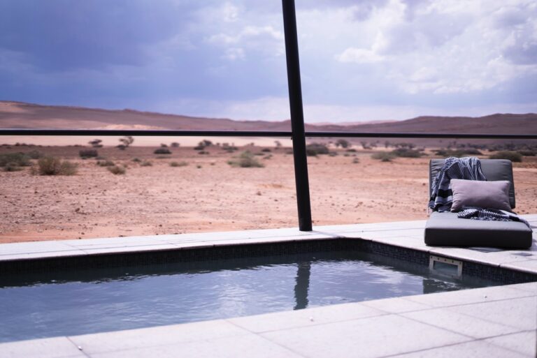 Wildlife view from a Desert Grace private plunge pool