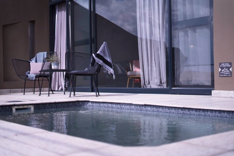 Plunge pool outside a Desert Grace bungalow
