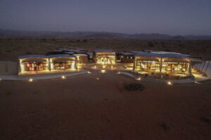 Aerial evening view of The Desert Grace near Sossusvlei