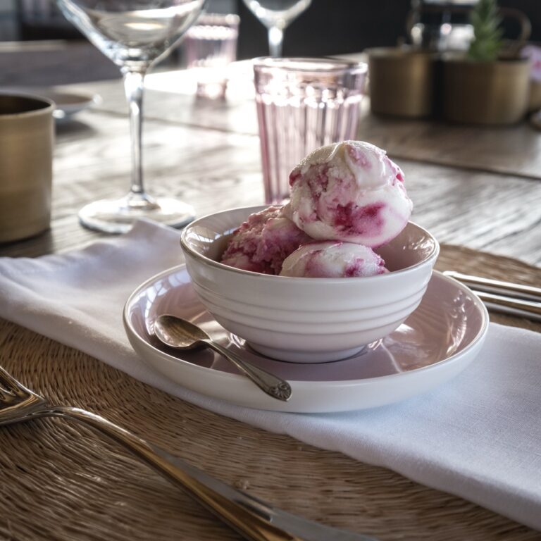 Ice cream served in The Desert Grace restaurant