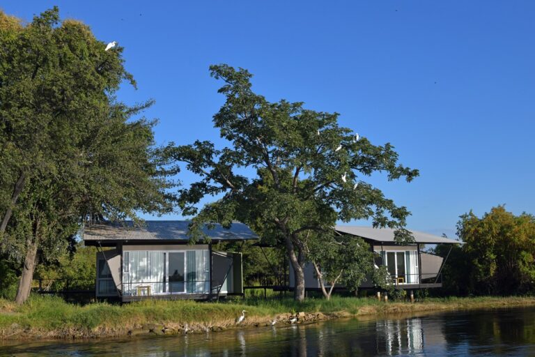 Zambezi Mubala Lodge accommodation along the riverbank