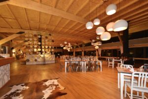 Restaurant interior at Kalahari Anib Lodge near Mariental