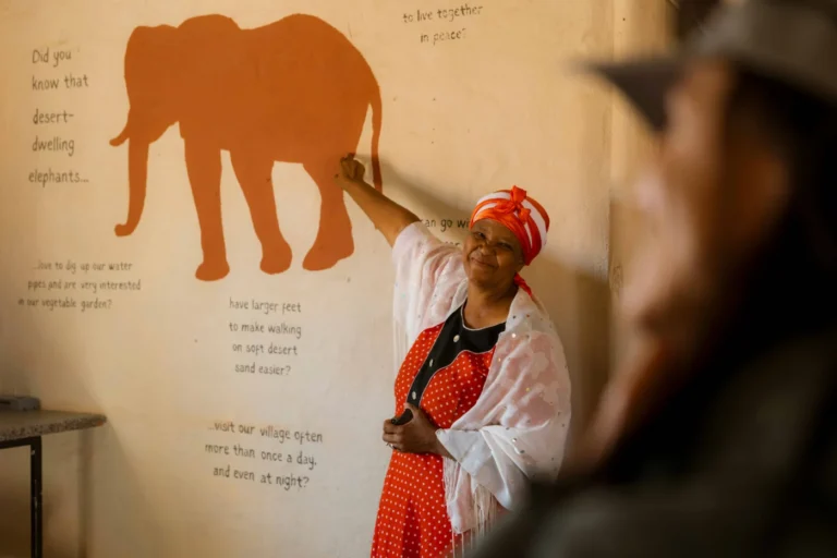 Community presentation during a Damaraland Camp visit