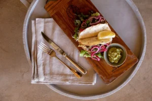 Plated meal at Little Kulala
